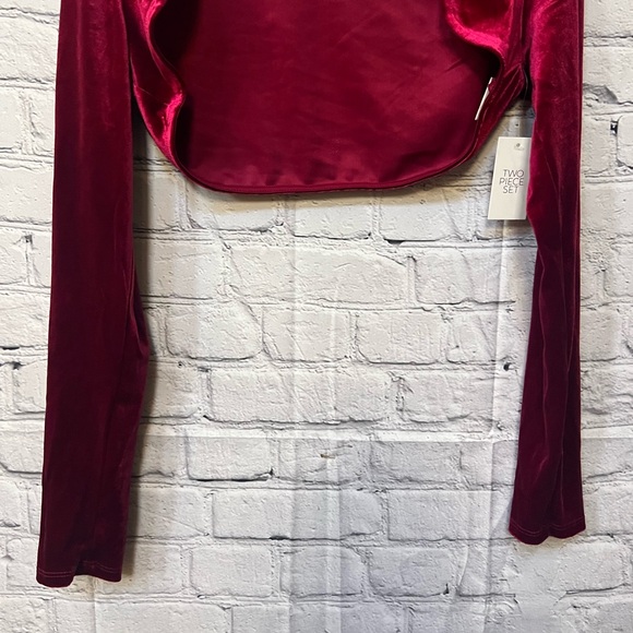 NWT MERAKI VELVET CARDIGAN SIZE M - Picture 3 of 5